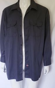 New Dickies Long Sleeve Button Down Shirt